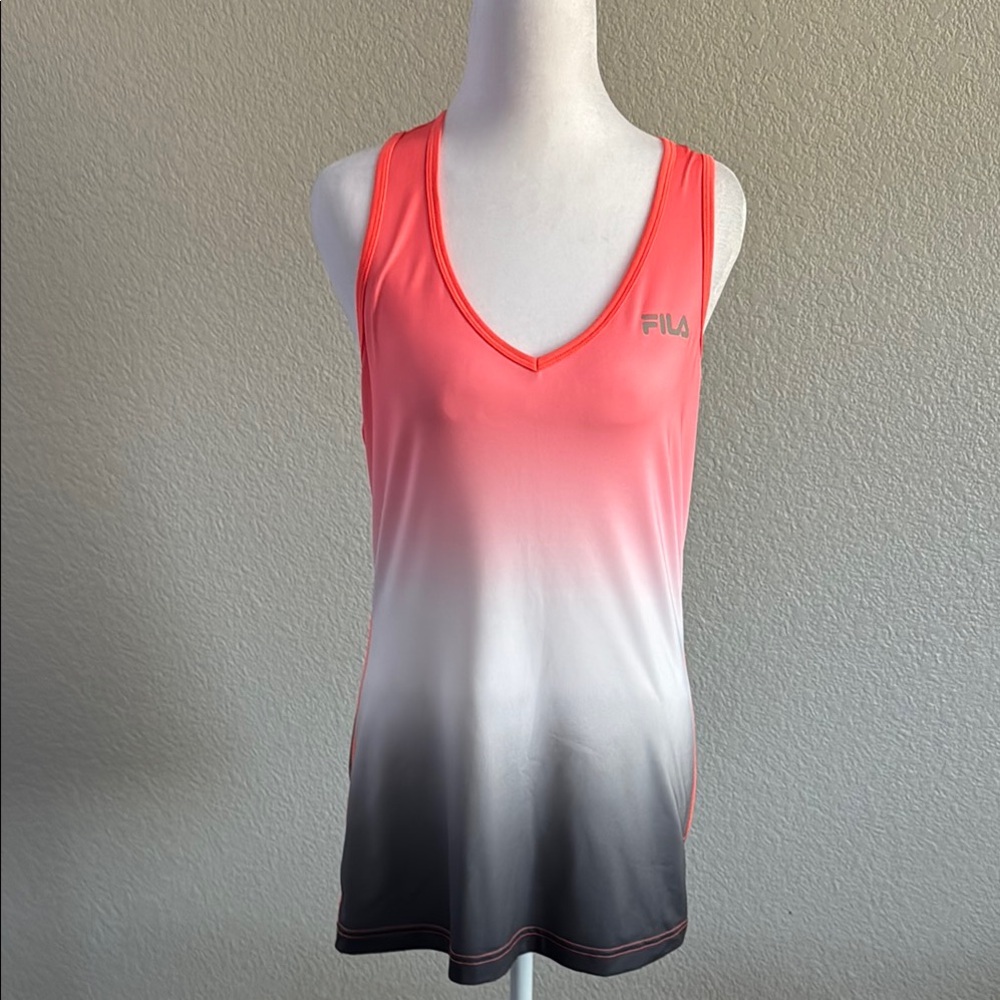 Fila Pink Sleeveless Fitted Tank Top - Picture 2 of 8